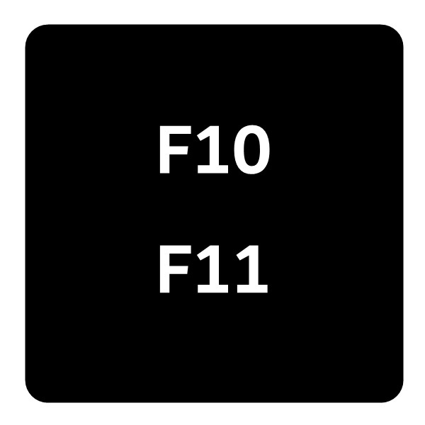 F10, F11