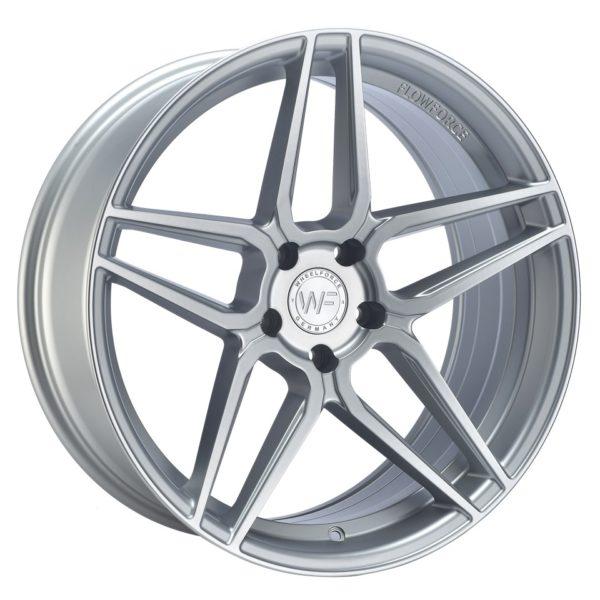 CF1 20x9 ET42 5x112 Frozen Silver Front